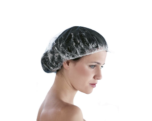 CUFFIA DOCCIA CHIC IN POLIETILENE IMPERMEABILE