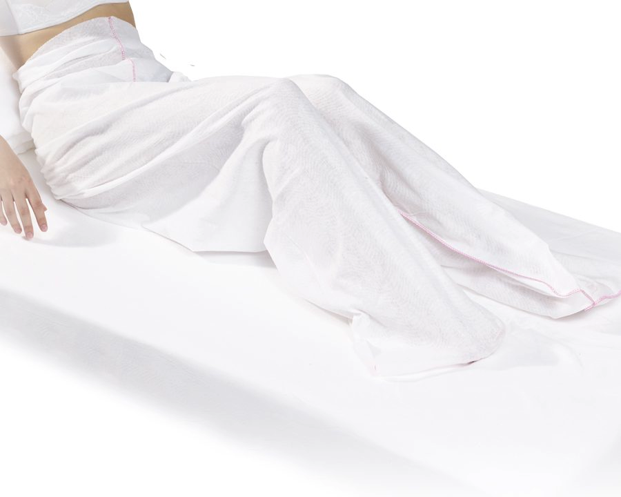 PANTALONE IN SPUNLACE CHIUSURA PIEDI